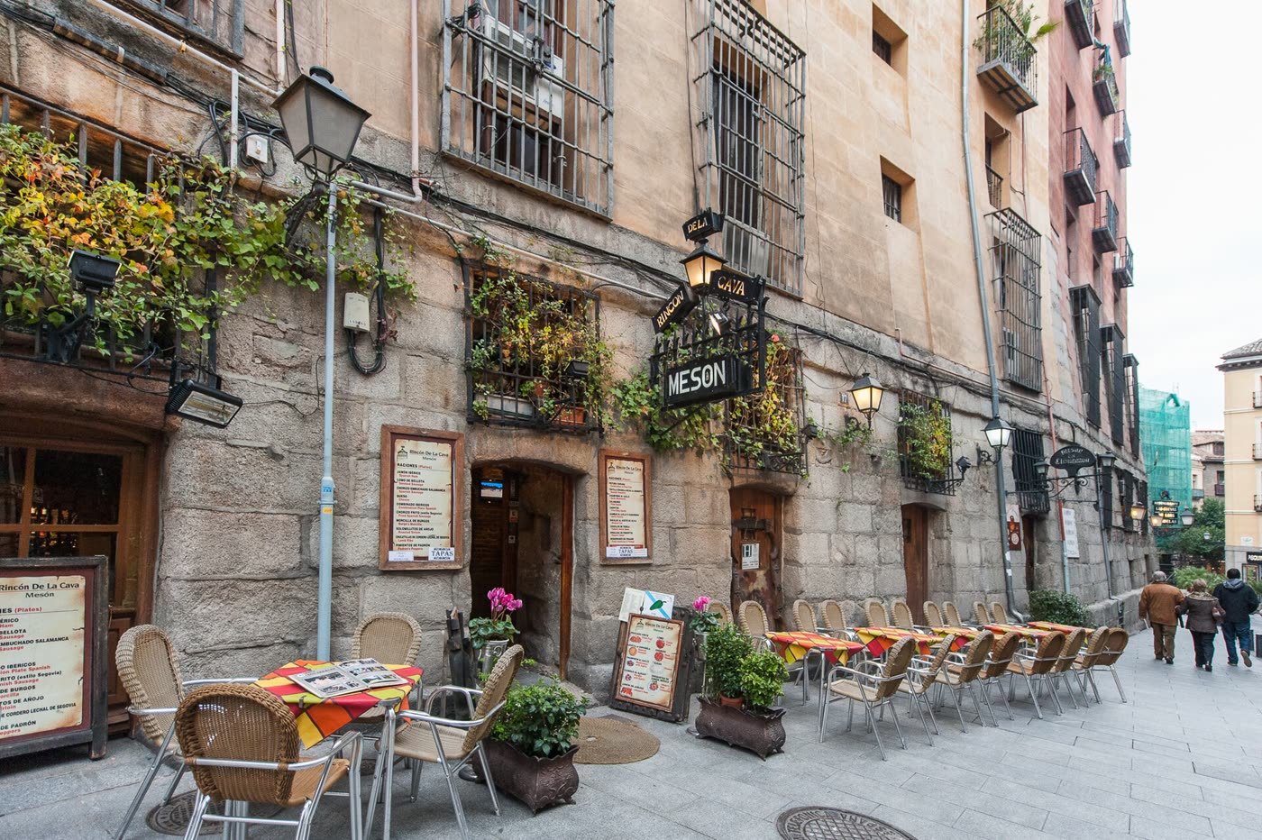 Barra de un bar de Madrid